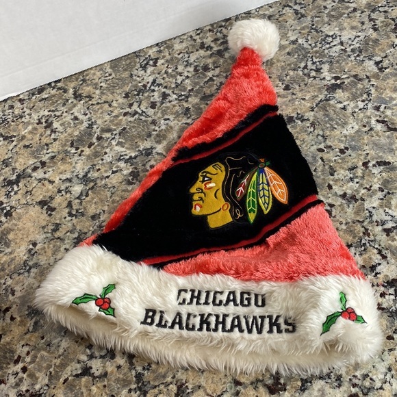 Chicago Blackhawks Santa Hat Forever NFL - Picture 1 of 6